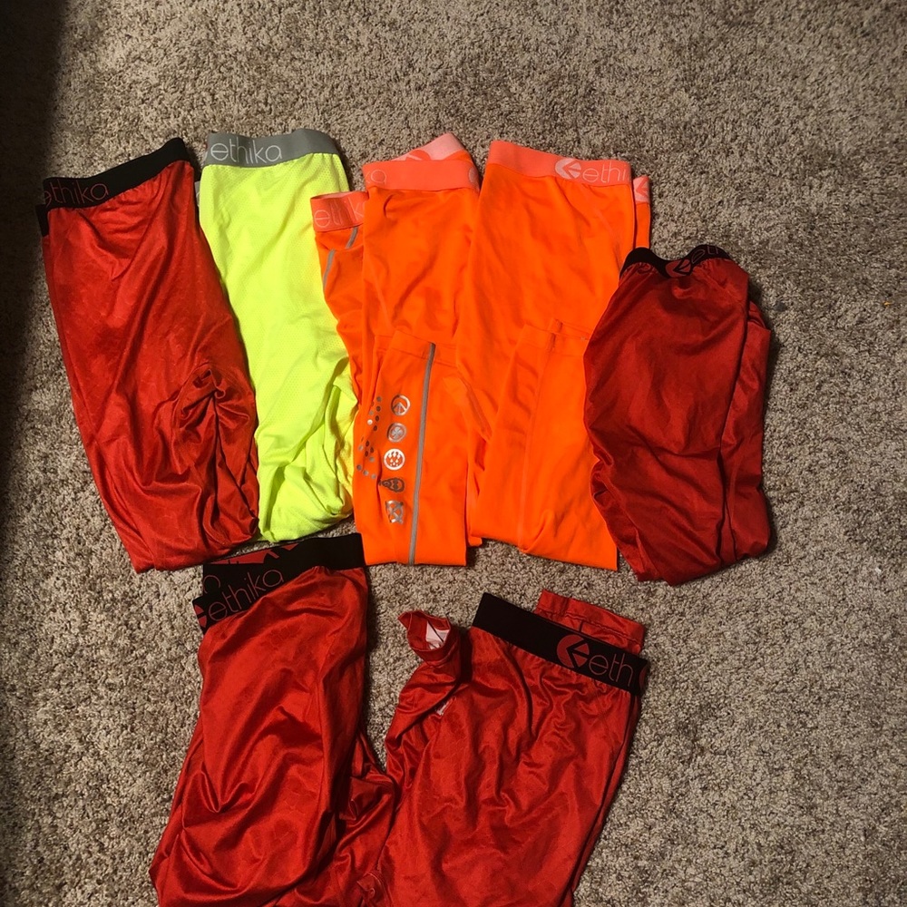 Ethika Men's ¾ Tight size large lot of 7